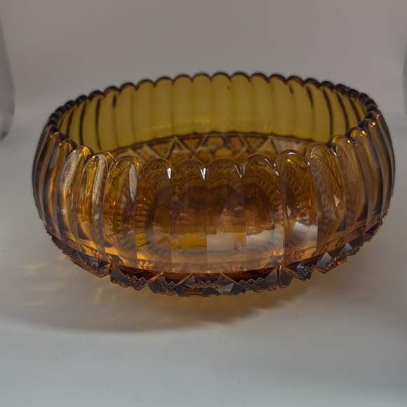 Amber Glass Decorative Bowl - Picture 2 of 5